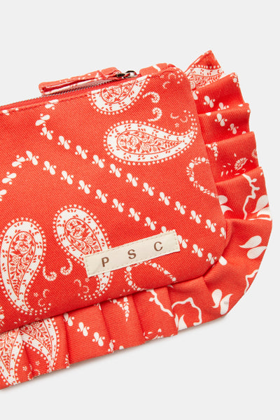 Paisley Red Pouch