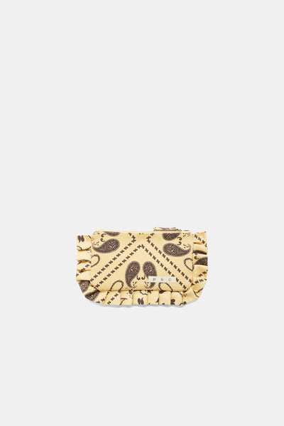 Paisley Yellow Pouch
