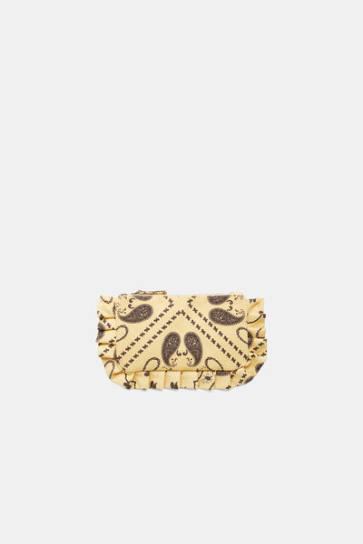 Paisley Yellow Pouch