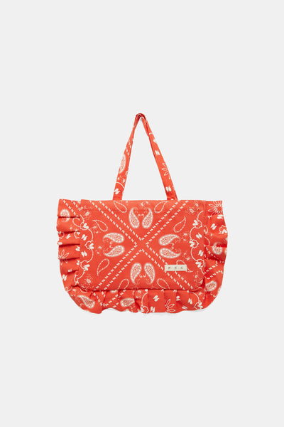 Paisley Red Tote