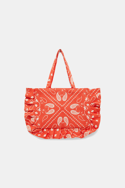 Paisley Red Tote
