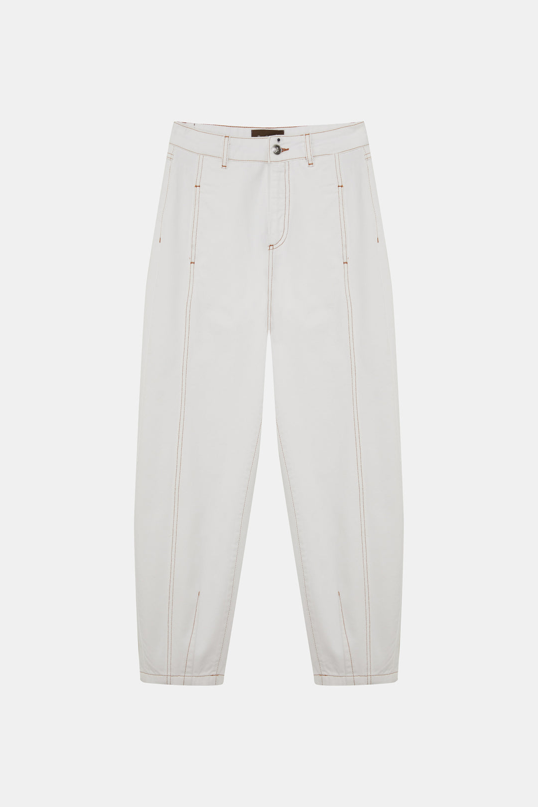 Barrel Jeans White