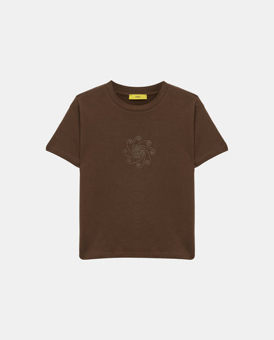 Brown Swirl Petite T-Shirt