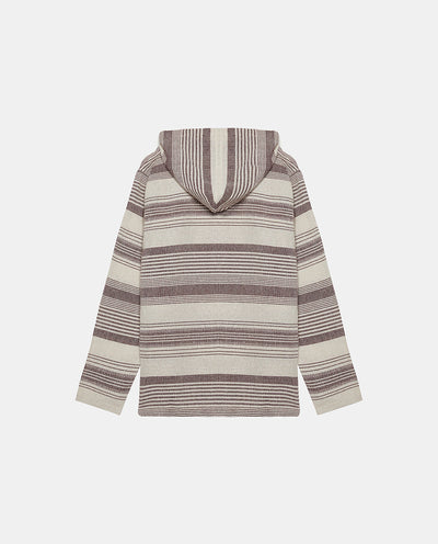 Striped Hoodie Top