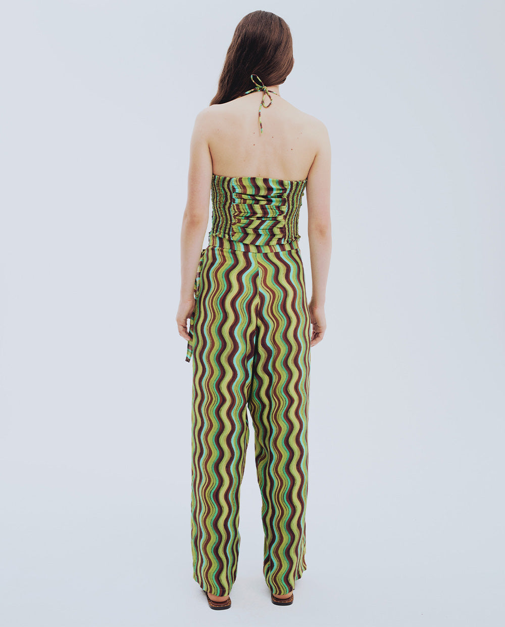 Wave Green Top