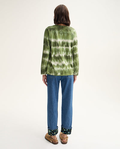 Green Tie Dye Long Sleeve