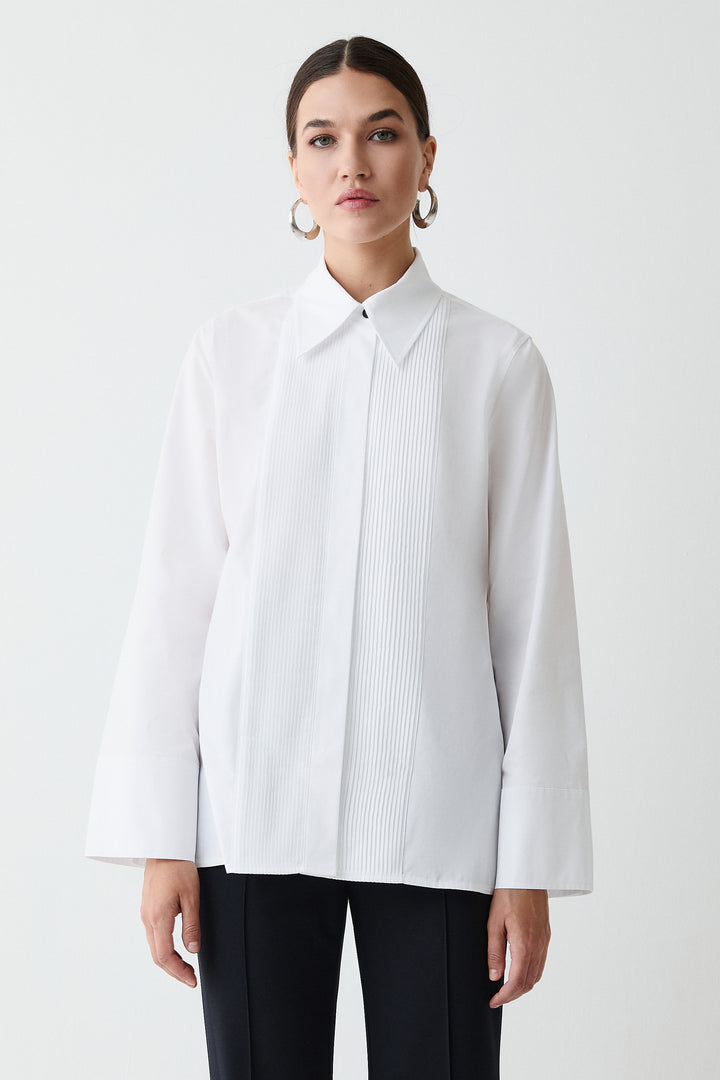 Tuxedo Shirt White