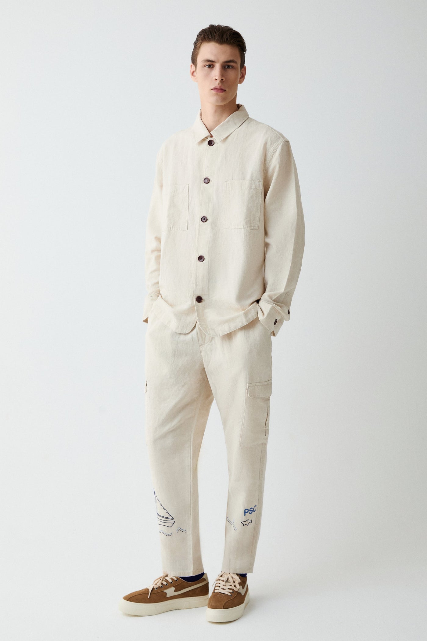 Linen Blend Trousers