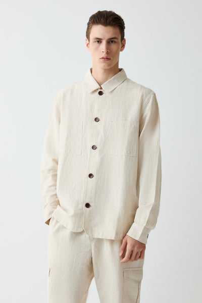 Linen Blend Overshirt