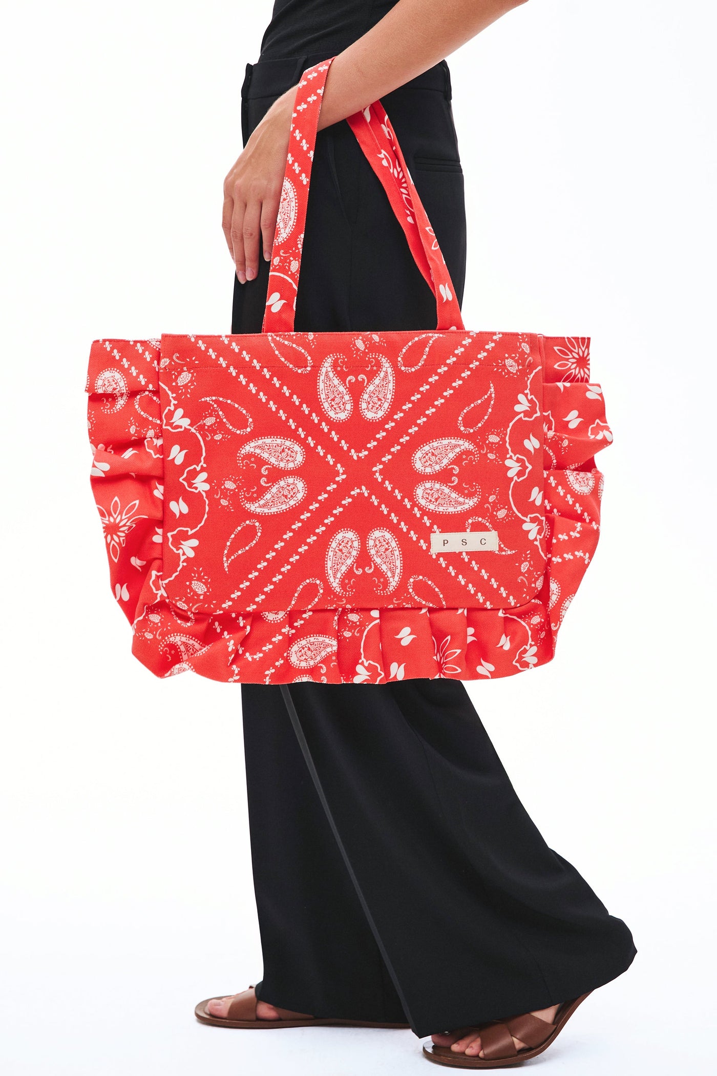 Paisley Red Tote