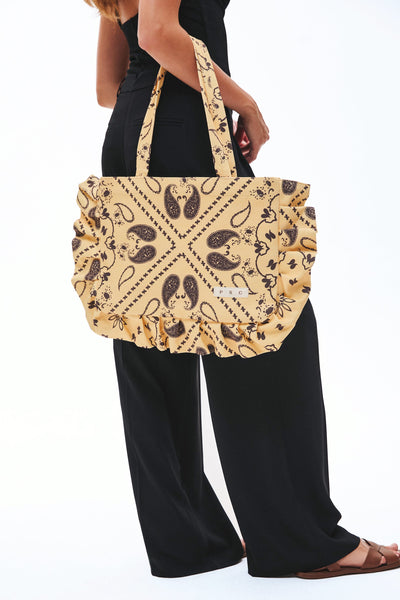 Paisley Yellow Tote