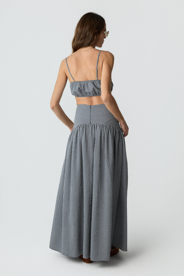 Gingham Maxi Skirt