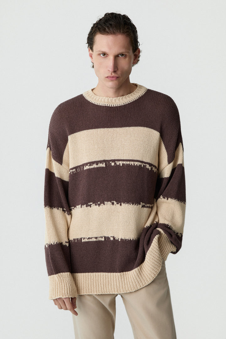 PSC Striped Jumper Beige