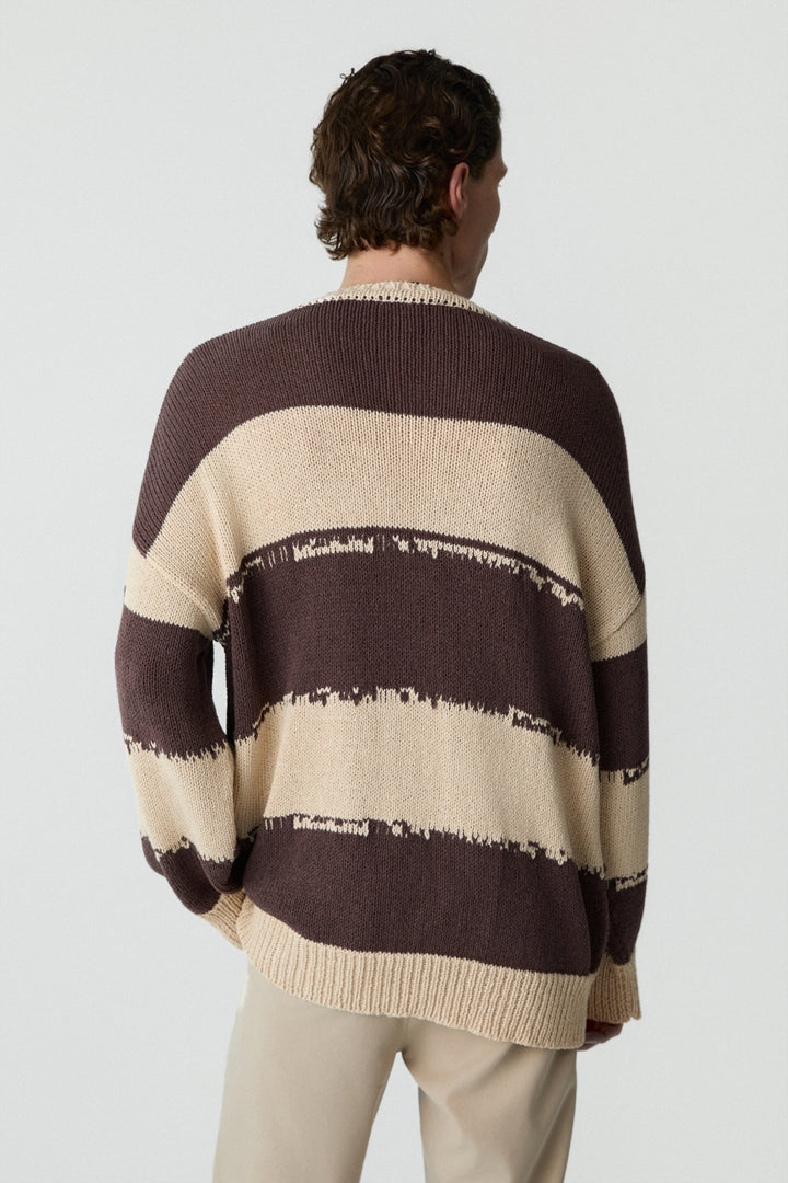 PSC Striped Jumper Beige
