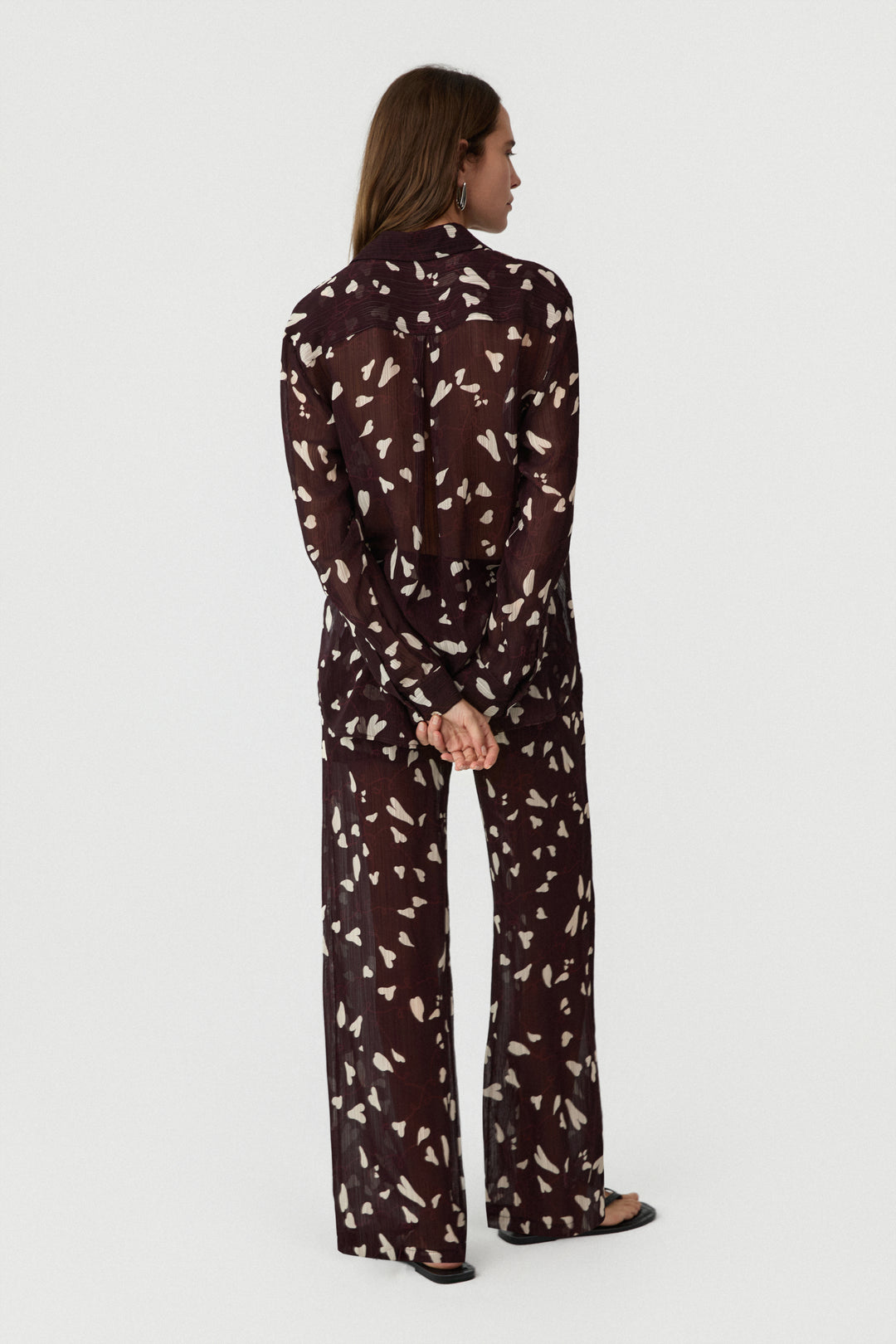 Hearts Shirt Brown