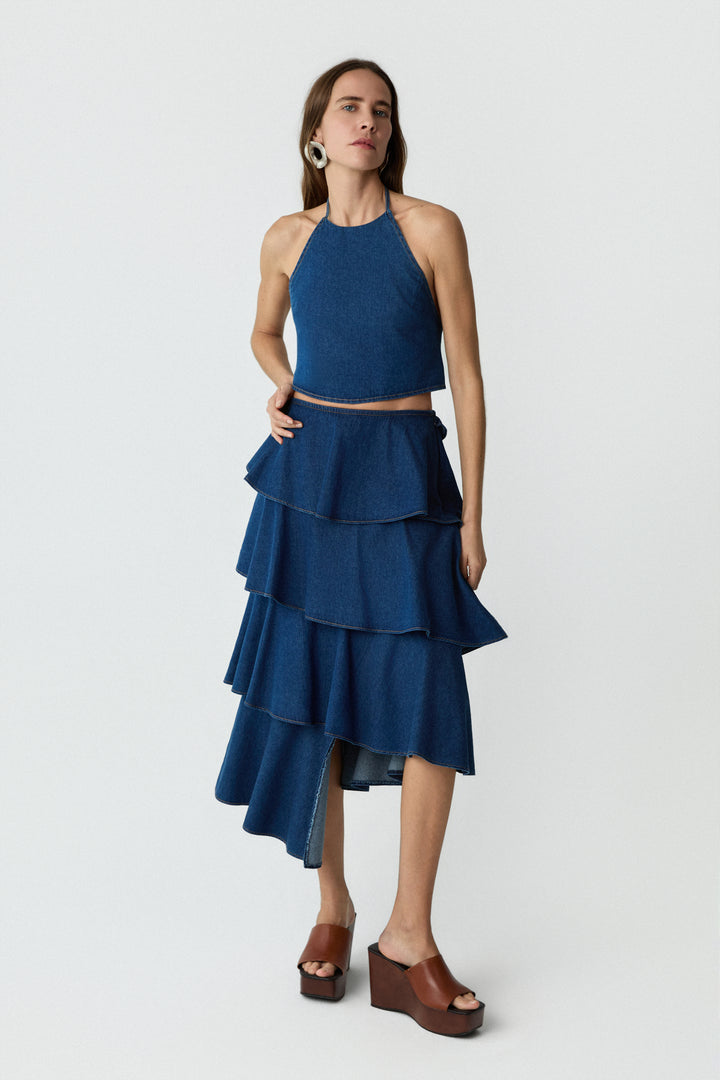 Indira Ruffled Skirt