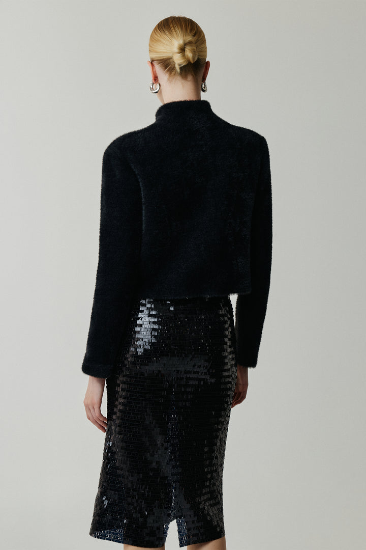 Sable Sequin Skirt