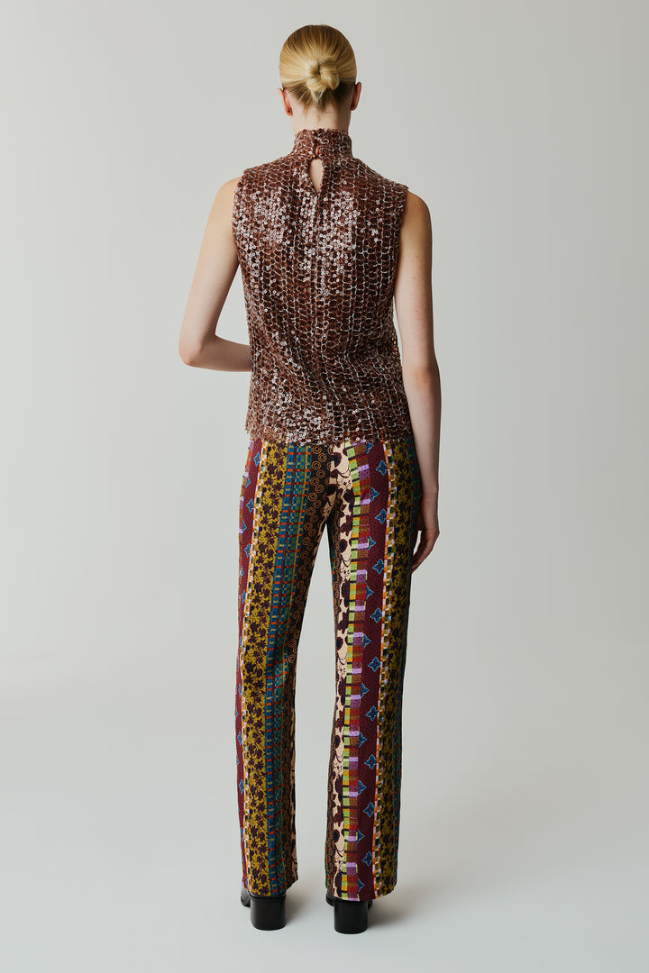 Mix Print Trousers