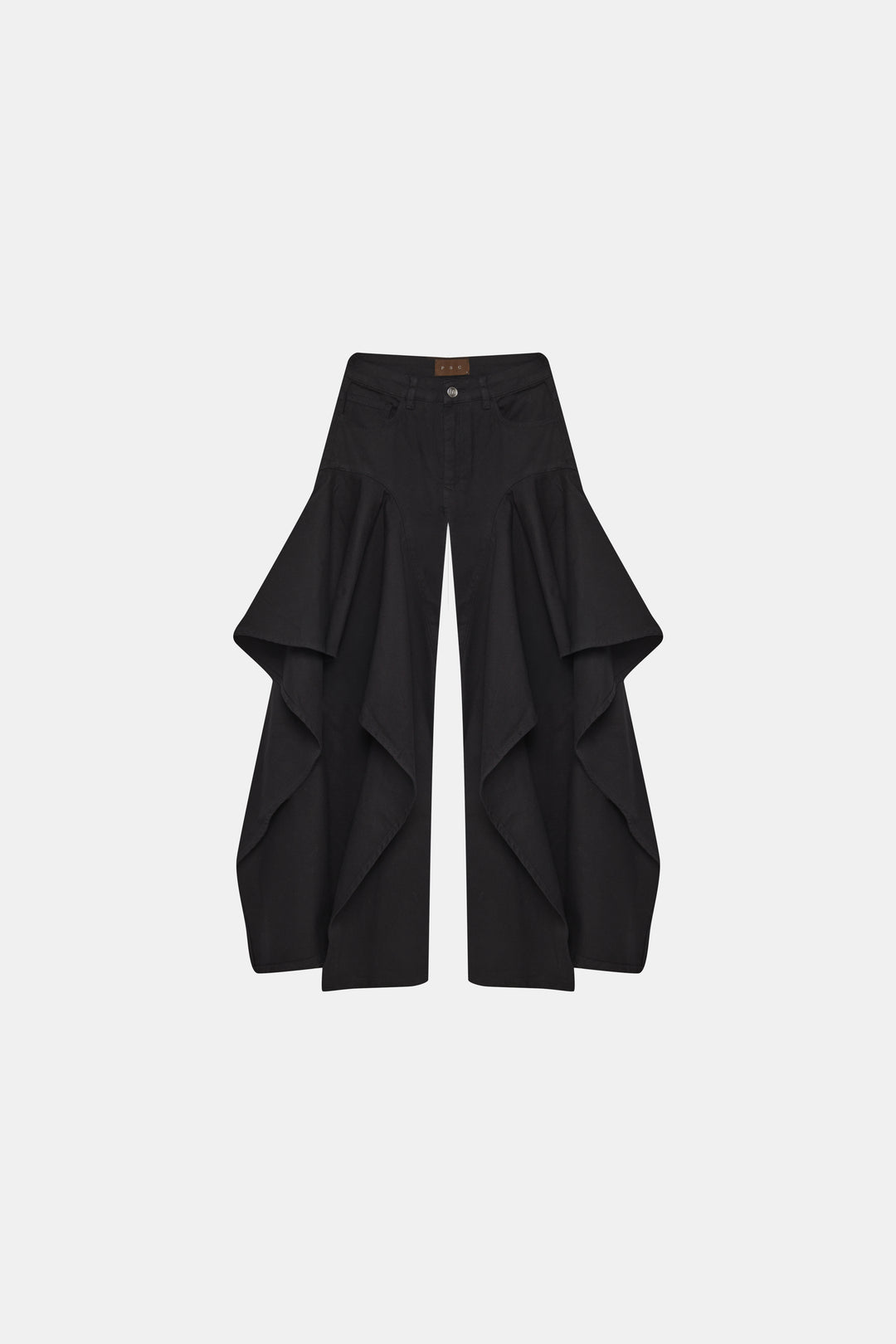 Ruffle Jeans Black