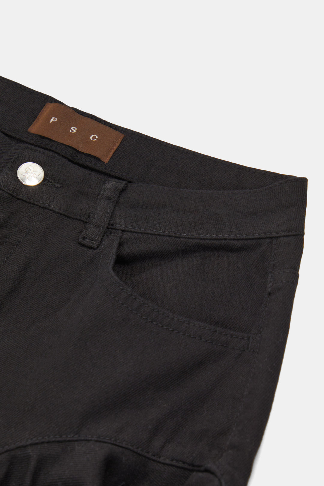Ruffle Jeans Black