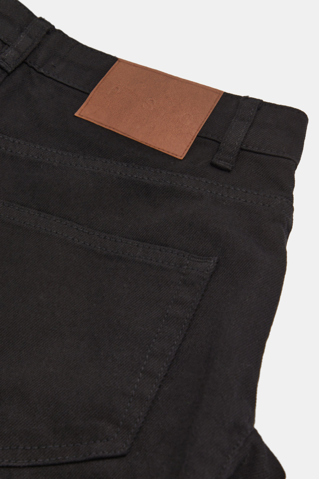 Ruffle Jeans Black