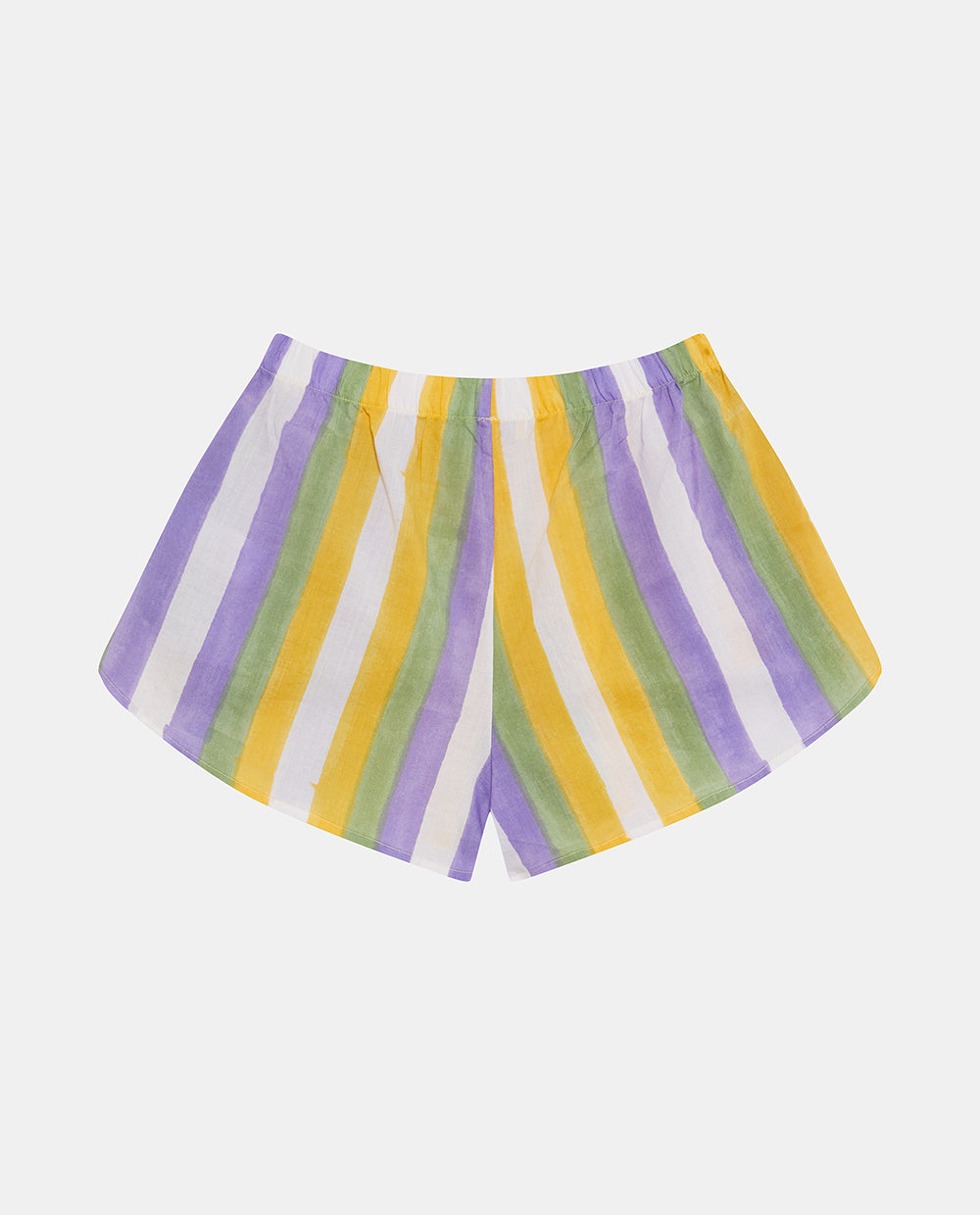 Yellow Striped Shorts