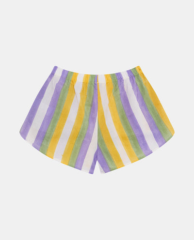 Yellow Striped Shorts