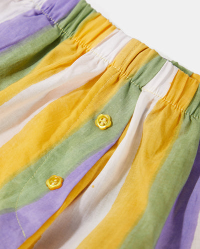 Yellow Striped Shorts