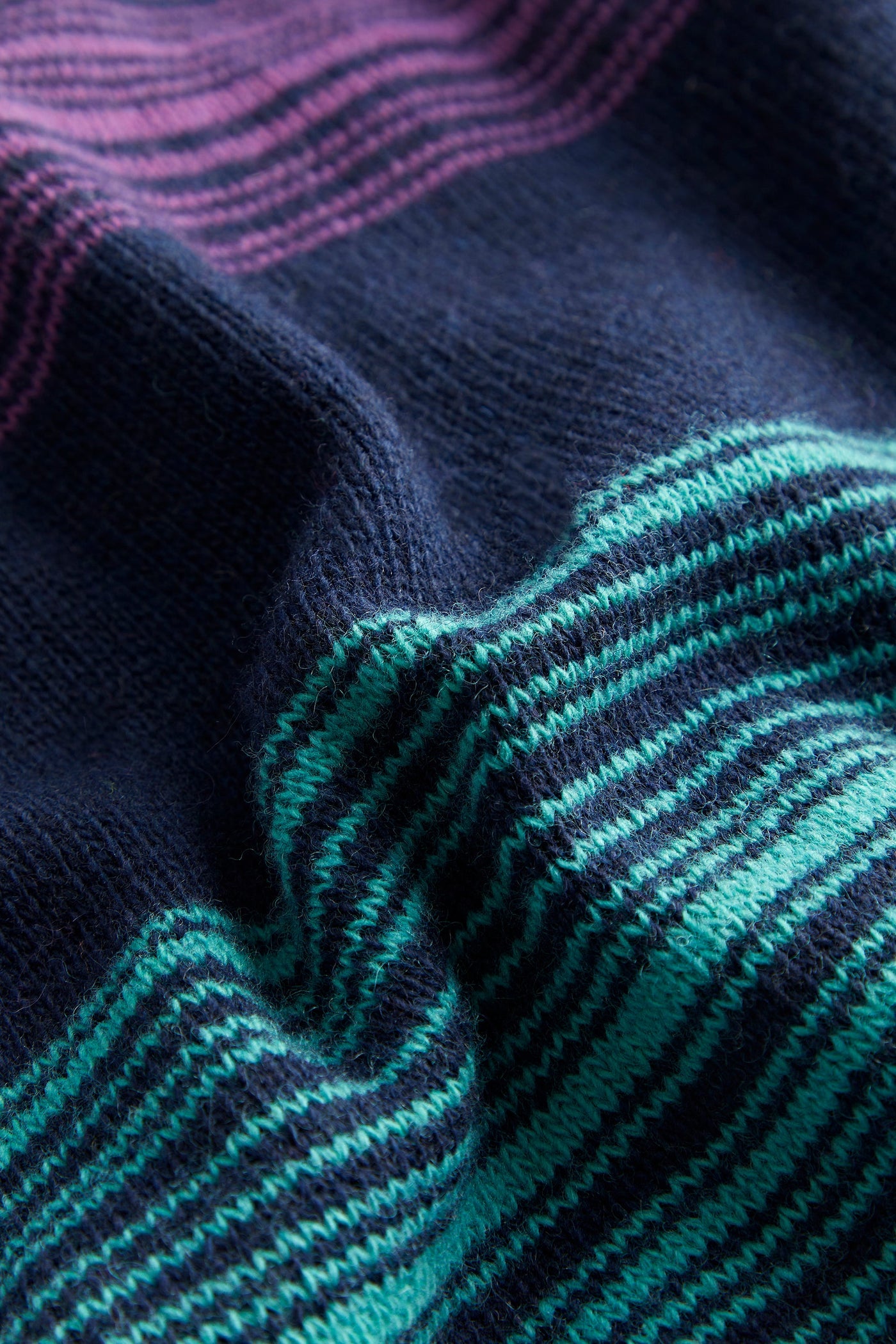 Purple Striped Men Jumper