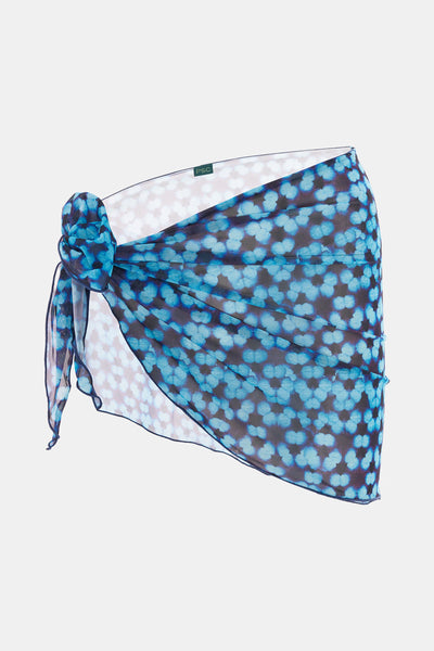 Blue Tie Dye Cover Up