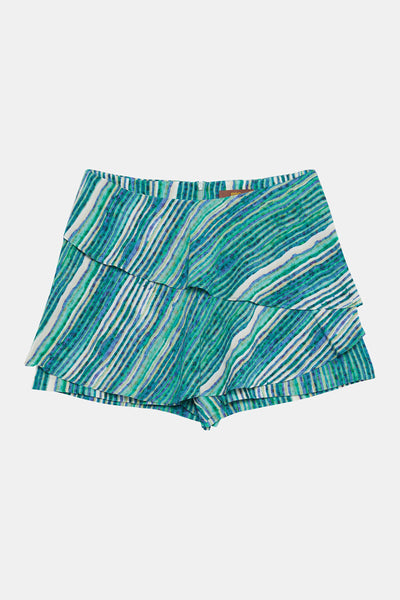 Blue Striped Skort
