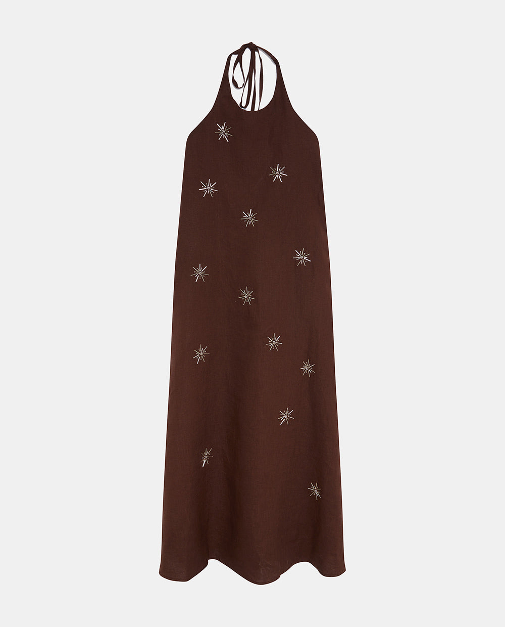 Brown Linen Dress