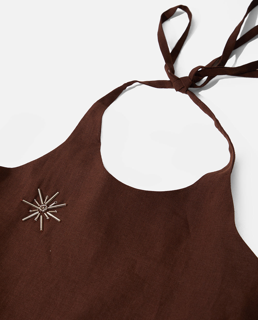 Brown Linen Dress