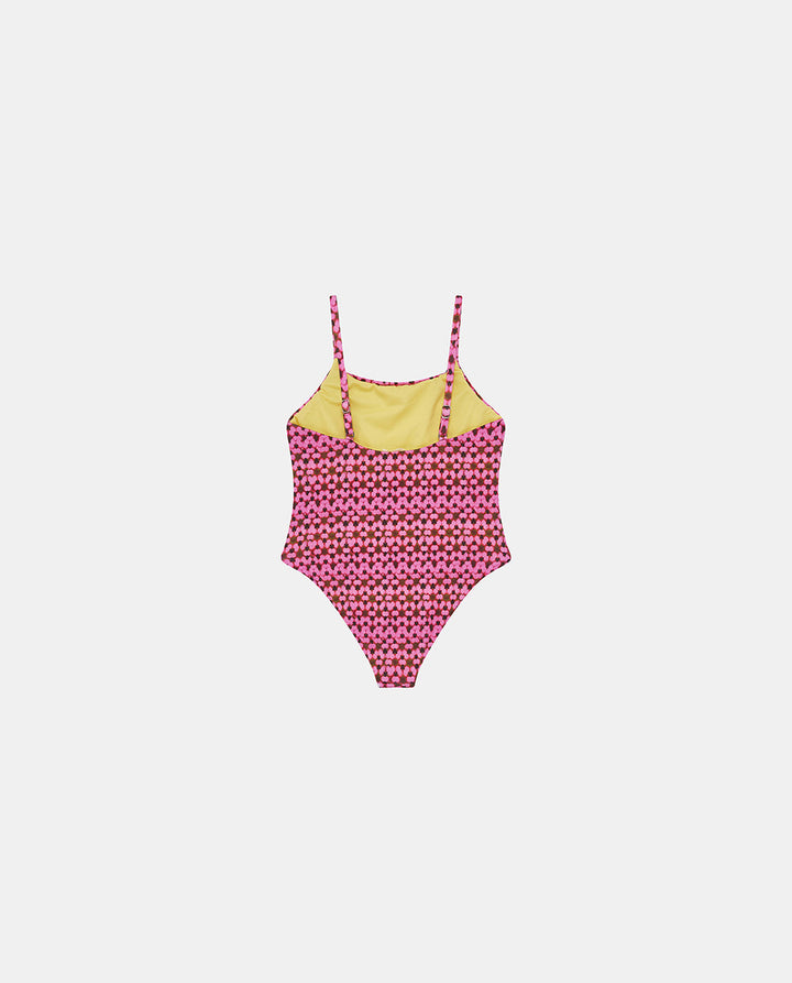Pink Tie Dye Kids Swimsuit