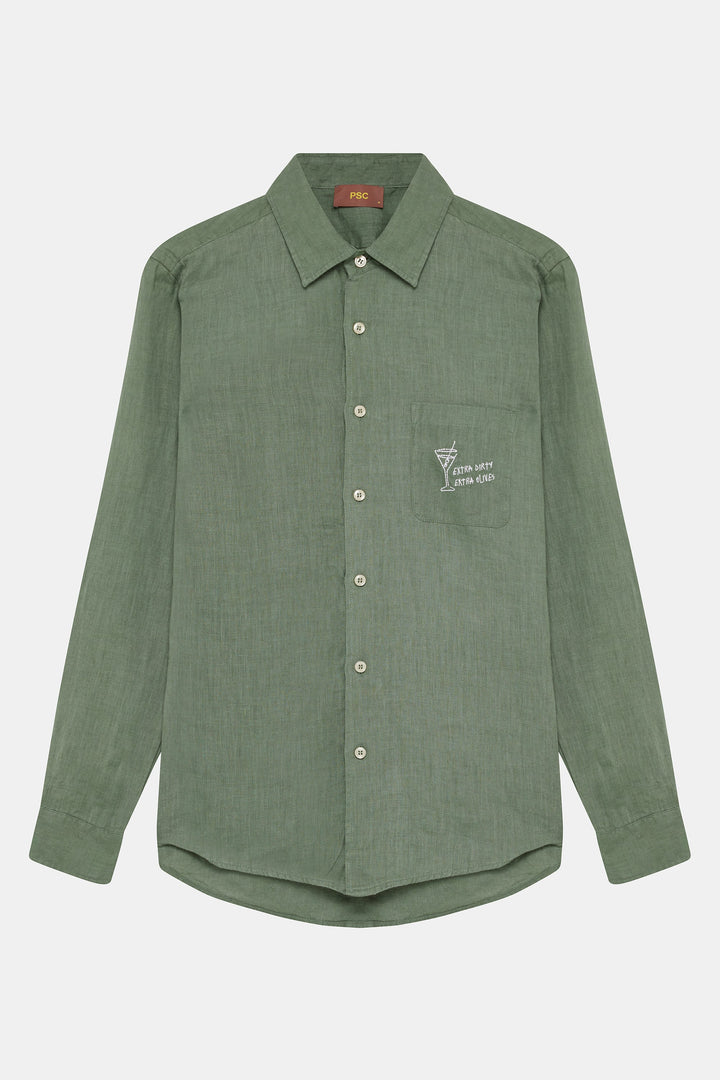 Sage Linen Shirt