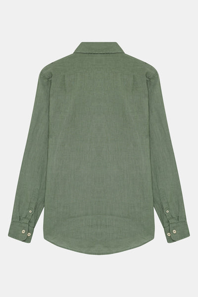 Sage Linen Men Shirt