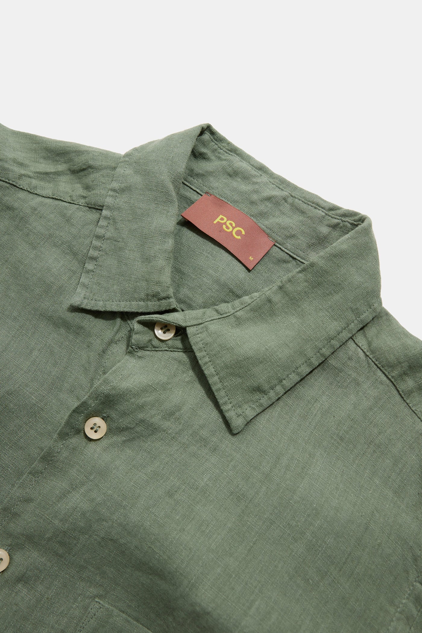 Sage Linen Men Shirt