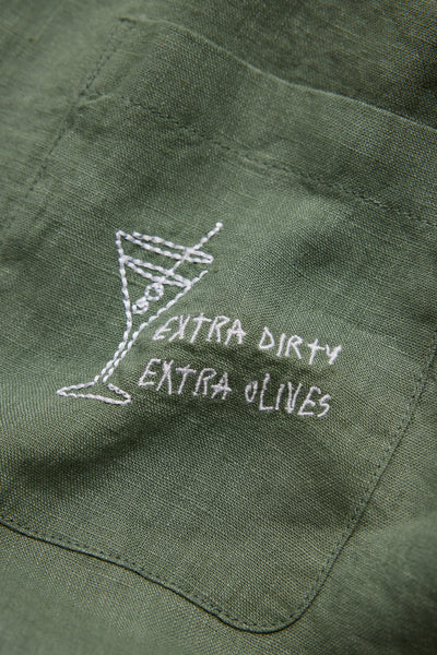 Sage Linen Men Shirt