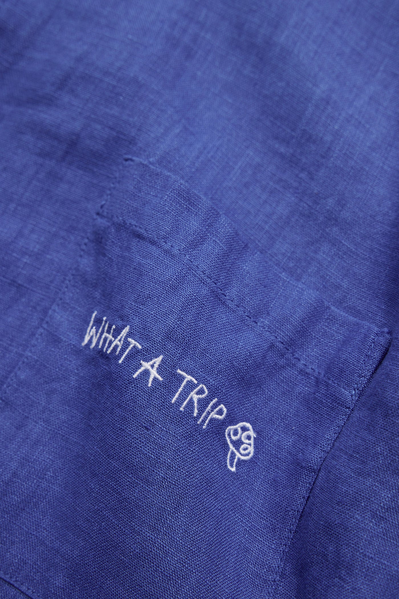 Blue Linen Men Shirt