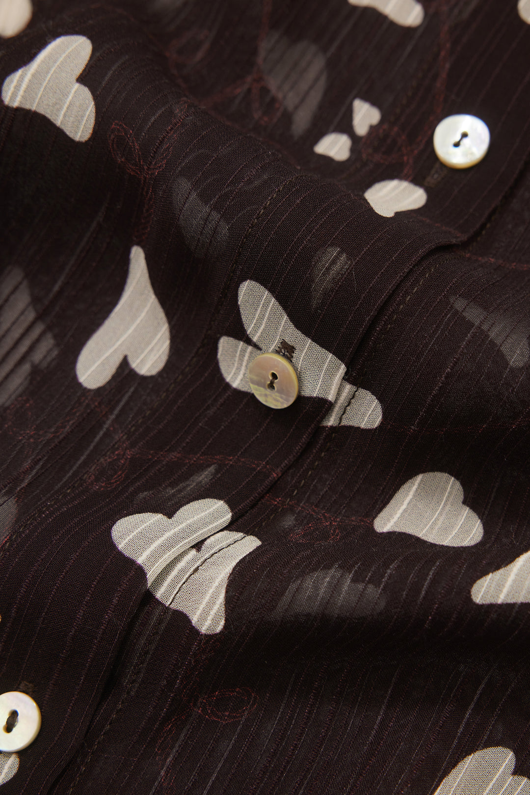 Hearts Shirt Brown