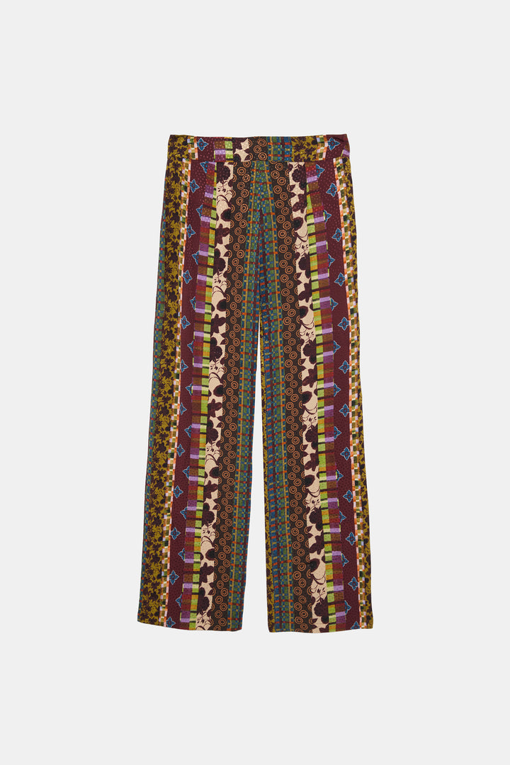 Mix Print Trousers