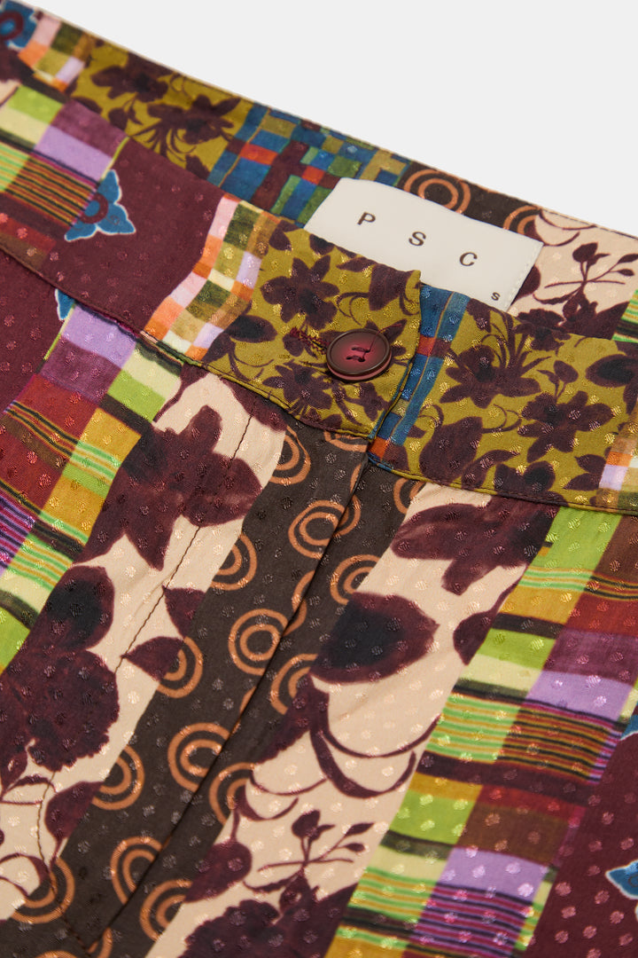 Mix Print Trousers