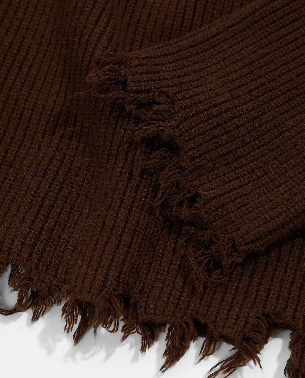 Brown Knitted Hoodie