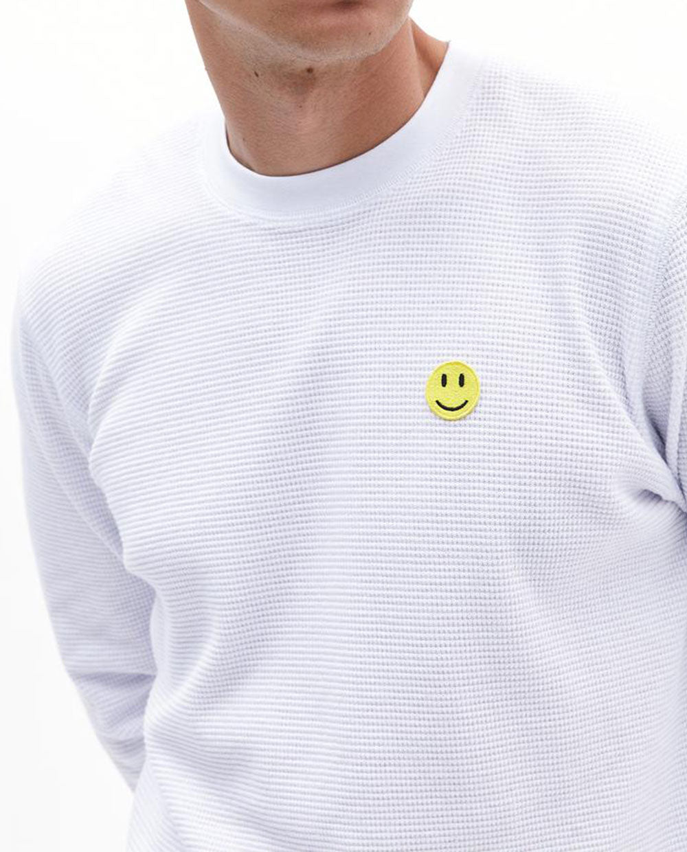 Smiley Men Waffle Long Sleeve