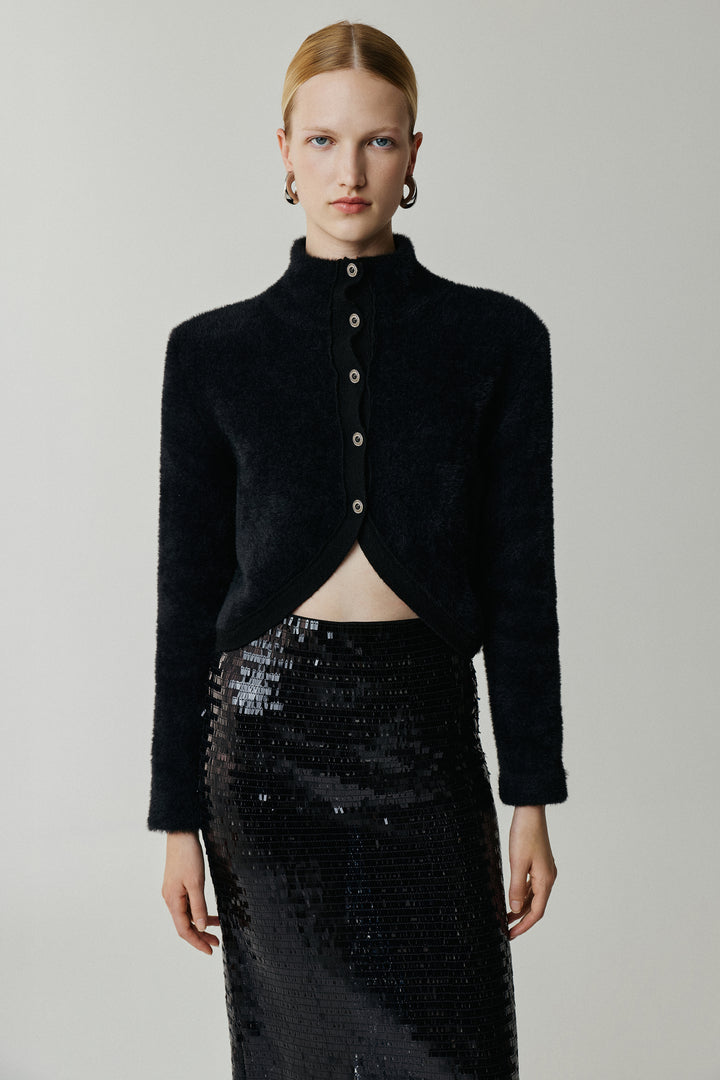 Black Knitted Jacket