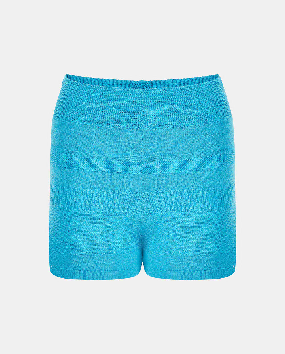 Blue Knitted Shorts