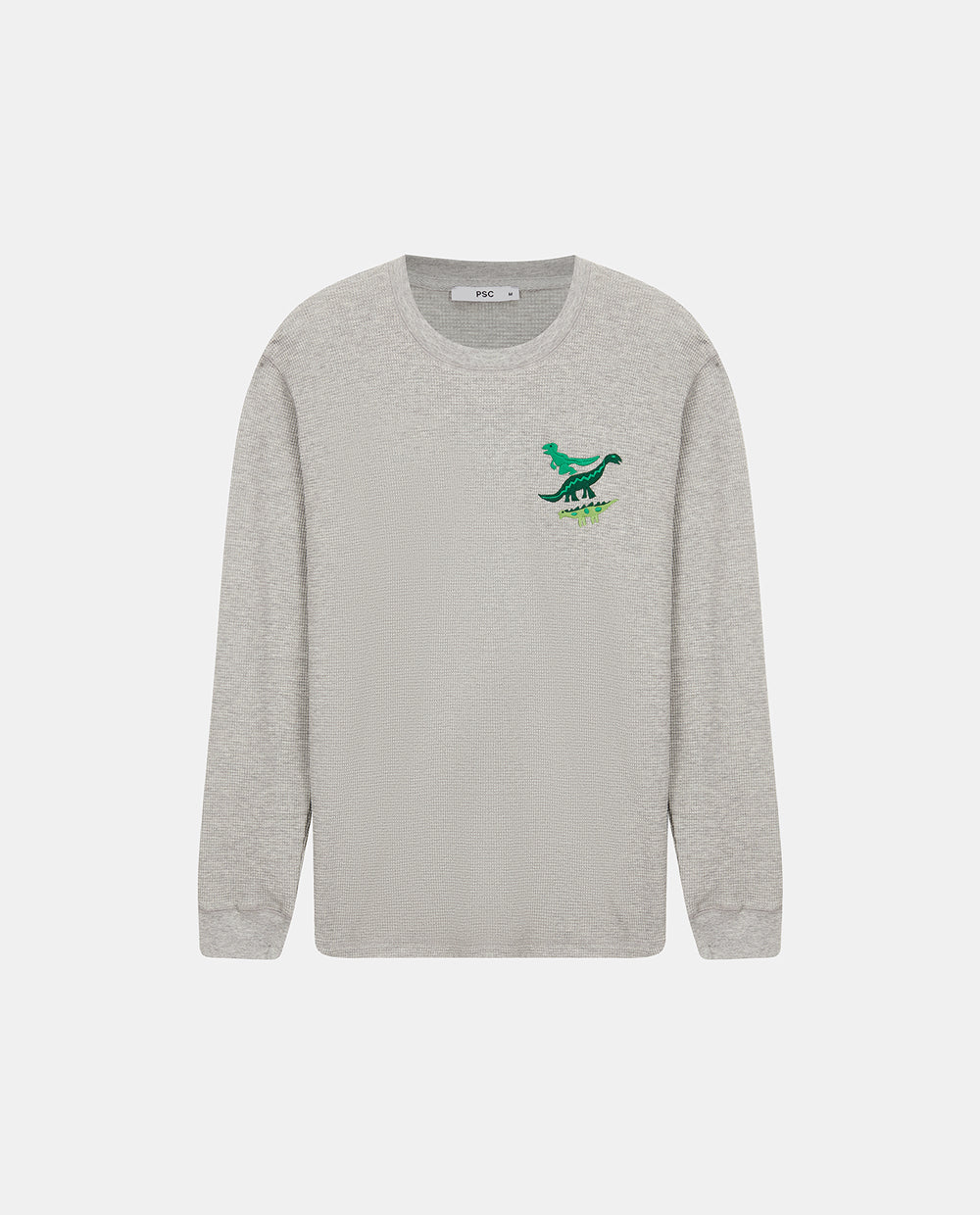 Dinosaur Men Waffle Long Sleeve