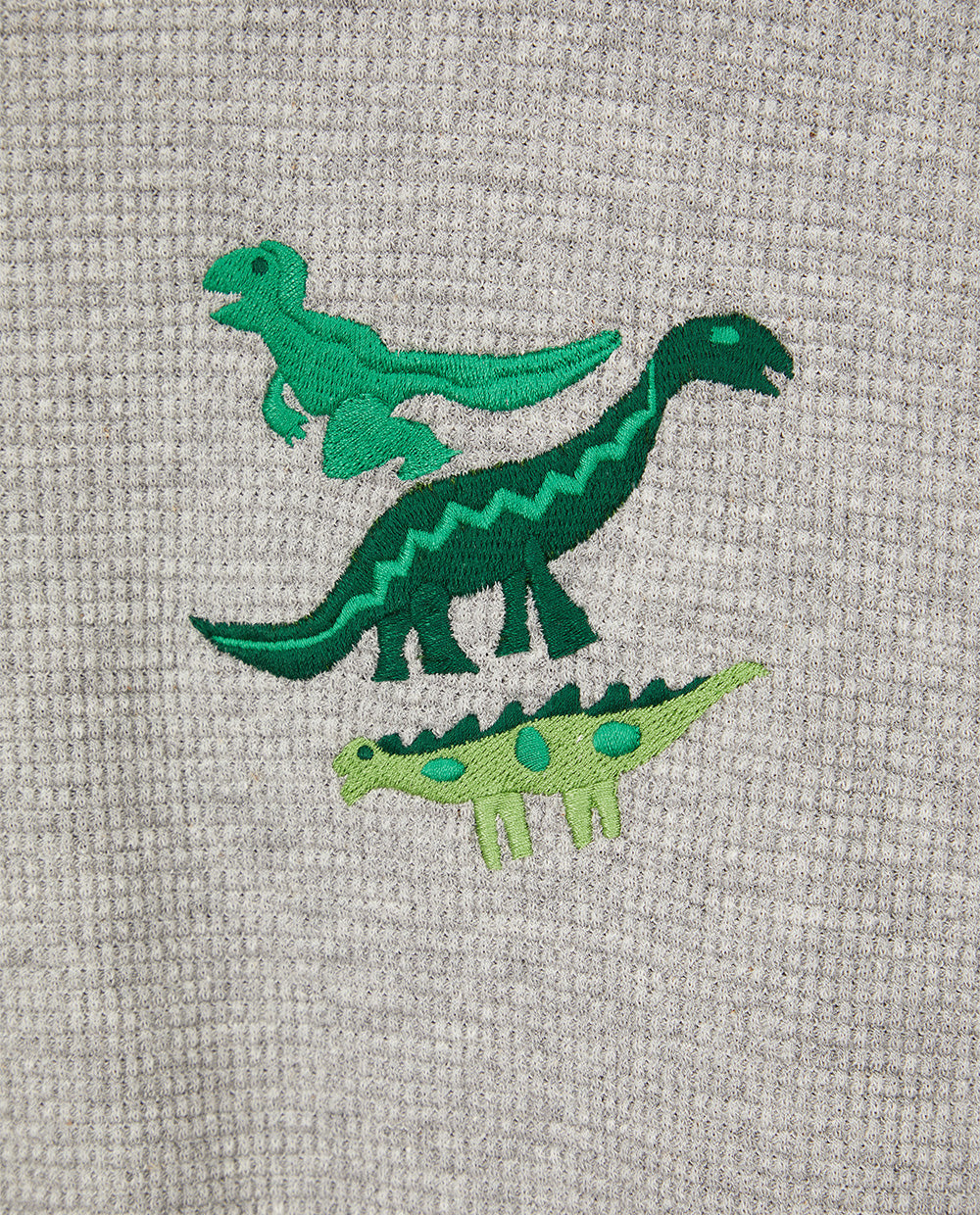 Dinosaur Men Waffle Long Sleeve