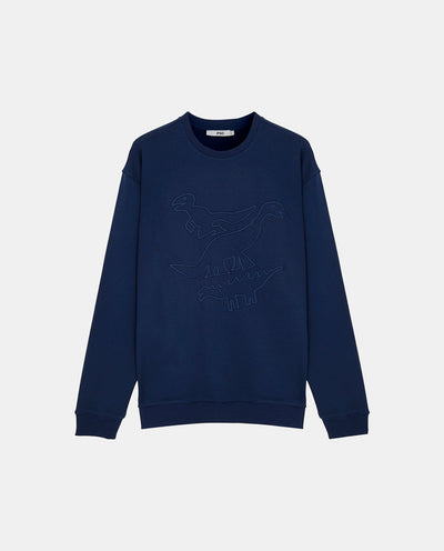 Dinosaur Navy Men Sweatshirt